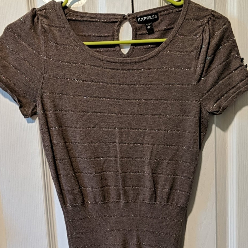 Neutral Colored, Fitted Top From Express - image 1